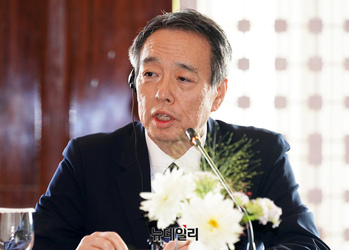 [포토] 경총 초청간담회서 발언하는 '미즈시마 코이치' 주한 일본대사