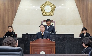 송인헌 괴산군수 ‘시정연설’…“군민 행복지수 높일 것”