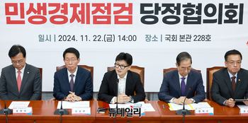 [포토] 민생경제점검 당정협의회 발언하는 한동훈 대표