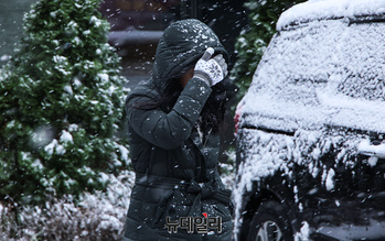 [포토] '20cm' 내린 첫 눈...수도권 대설특보 발효