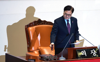 [포토] 감사원장 탄핵소추안 가결하는 우원식 의장