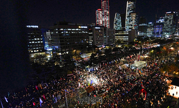 [포토] 여의도에 모인 탄핵 촛불