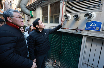 [포토] 한파 대비 현장점검하는 오세훈 서울시장 