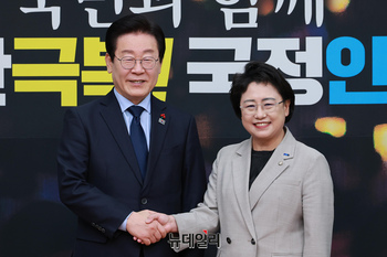 [포토] 김선민 조국혁신당 권한대행과 만나는 이재명 민주당 대표