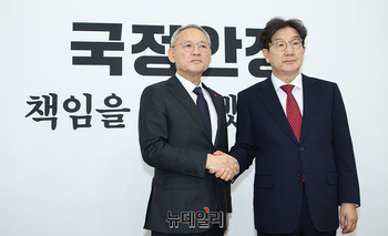 [포토] 유인촌 장관, 권성동 당대표 권한대행 예방  