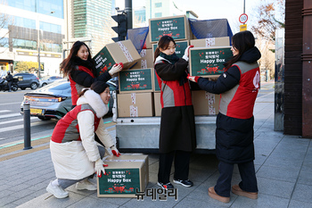 [포토] 롯데물산, 송파구 1인가구 대상 '사랑 나눔' 실천