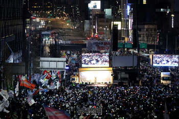 [포토] 민노총 尹체포집회로 텅빈 한남대교
