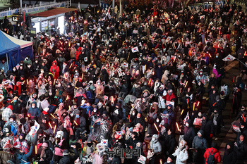 [포토] 최강한파 필요없다...'윤석열 우리가 지킨다'