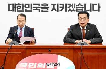 [포토] 국민의힘 찾은 최상목 대통령 권한대행