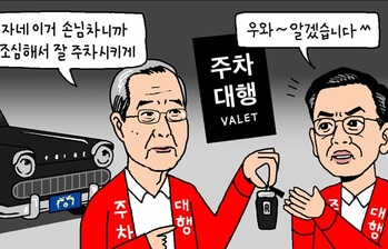 [윤서인의 뉴데툰] 대행의 대행