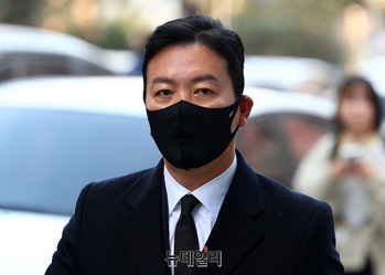 [포토] 국수본 출석하는 김성훈 경호처 차장 