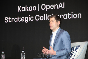 [포토] 카카오 미디어데이 참석한 샘 올트먼 오픈AI CEO