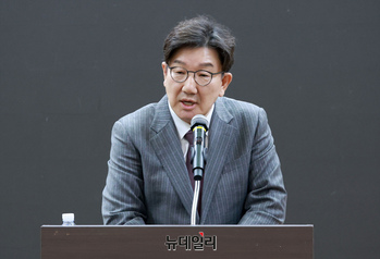 [포토] 개헌 관련 발언하는 권성동 국민의힘 원내대표