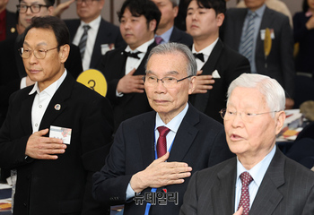 [포토] 대한민국 체제수호 결의대회 참석한 김진홍 목사