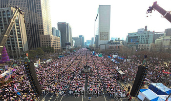 [포토] 광화문 가득 채운 '탄핵 반대' 목소리 