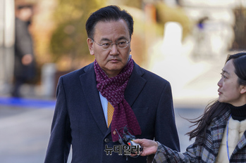 [포토] 탄핵심판 참석하는 유상범 의원