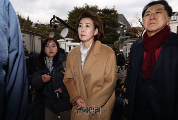 [포토] 탄핵심판 최종변론 참관온 나경원-김기현