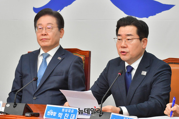 [포토] 최고위 참석한 박찬대 더불어민주당 원내대표