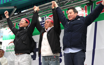 [영상] 탄핵반대 태극기집회 참석한 김세의-최준용-신동수