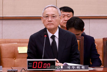 [포토] 법사위 출석한 유인촌 문화체육관광부 장관