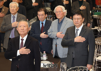 [포토] 이승만 탄생 150주년 기념행사 참석한 박지만 EG회장