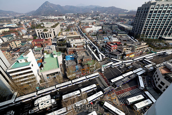 [포토] 헌법재판소 인근 통제하는 경찰 