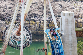 [포토] 롯데월드 어드벤처 "벚꽃놀이 즐기세요"