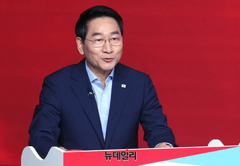 [포토] 의견 밝히는 유정복 국민의힘 경선 후보