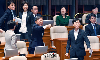 [포토] 고성 지르는 신장식 의원 