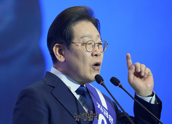 [포토] 정견 발표하는 이재명 후보 