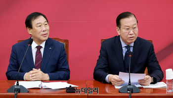 [포토] 최민호 세종시장 만난 권영세 비대위원장