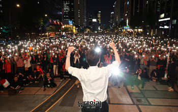 [포토] 승리 다짐하는 이준석 개혁신당 대선 후보