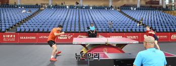 [포토] 2025 국제탁구연맹(ITTF) 세계선수권대회, 텅빈 관중석