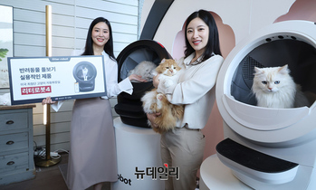 [포토] 리터로봇4 런칭 '고양이 화장실 자동으로 청소하세요'