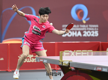 [포토] 단식 64강 출전한 조대성 선수