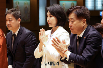 [포토] 구인사 찾은 김혜경 여사 
