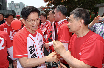 [포토] 논산 찾은 김문수 후보 