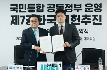 [포토] 국민의힘·새미래민주당 제7공화국 개헌 추진 협약식