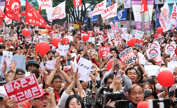 [포토] 지지지로 가득 찬 김문수 유세장 