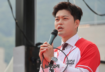 [포토] 김문수 후보와 지역구 가평 찾은 김용태 비대위원장