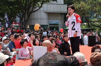 [포토] 김문수 지원유세 나선 양향자 공동선대위원장