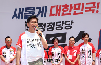 [포토] 강남서 지지호소하는 김문수 후보 