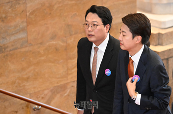 [포토] 취임식 참석하는 천하람-이준석