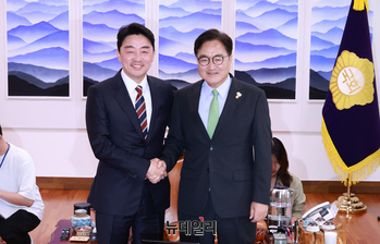 [포토] 우원식 국회의장 찾은 강훈식 대통령 비서실장