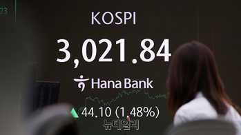 [포토] 코스피 3000선 돌파...3년 5개월여만