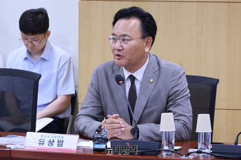 [포토] 인사말 하는 유상범 국민의힘 원내수석부대표