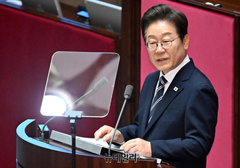 [포토] 추경위해 국회 찾은 이재명 대통령