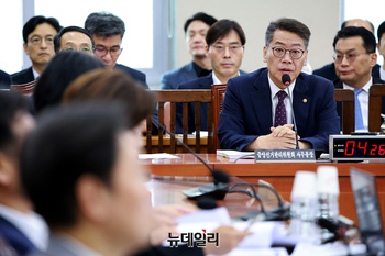 [포토] 행안위 출석한 김용빈 중앙선거관리위원회 사무총장