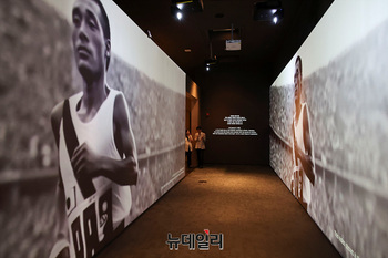 [포토] 국립중앙박물관, 광복 80주년 특별전 '두 발로 세계를 제패하다' 개최 