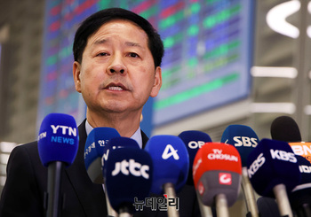 [포토] 관세협상 마친 구윤철 부총리 